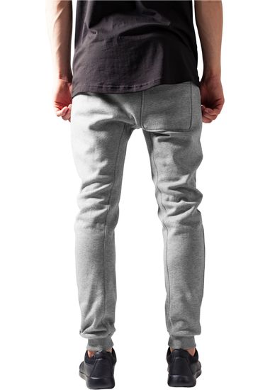 Брюки URBAN CLASSICS Zip Deep Crotch Sweatpants (Серый (Grey)