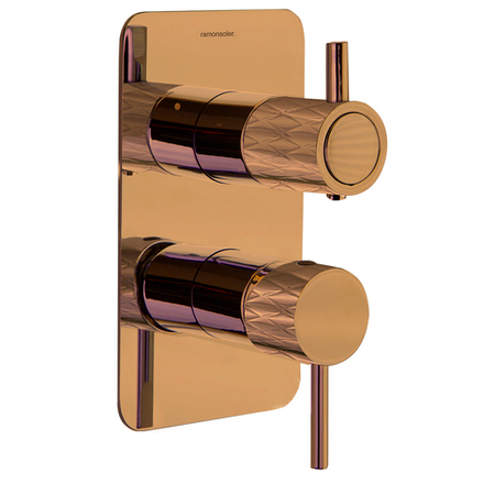 Встраиваемый смеситель для душа на 2 выхода ODISEA JOYA 591512SCUC медь