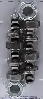 Комплект крепления опор шаровых 2108 (4болт+4гровер+2гайки нейлон) (к-т) (ОАО «БелЗАН») (№7\Е40)