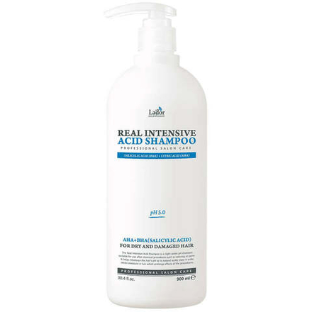 Lador Интенсивный кислотный шампунь для сухих и повреждённых волос Real Intensive Acid Shampoo 900мл
