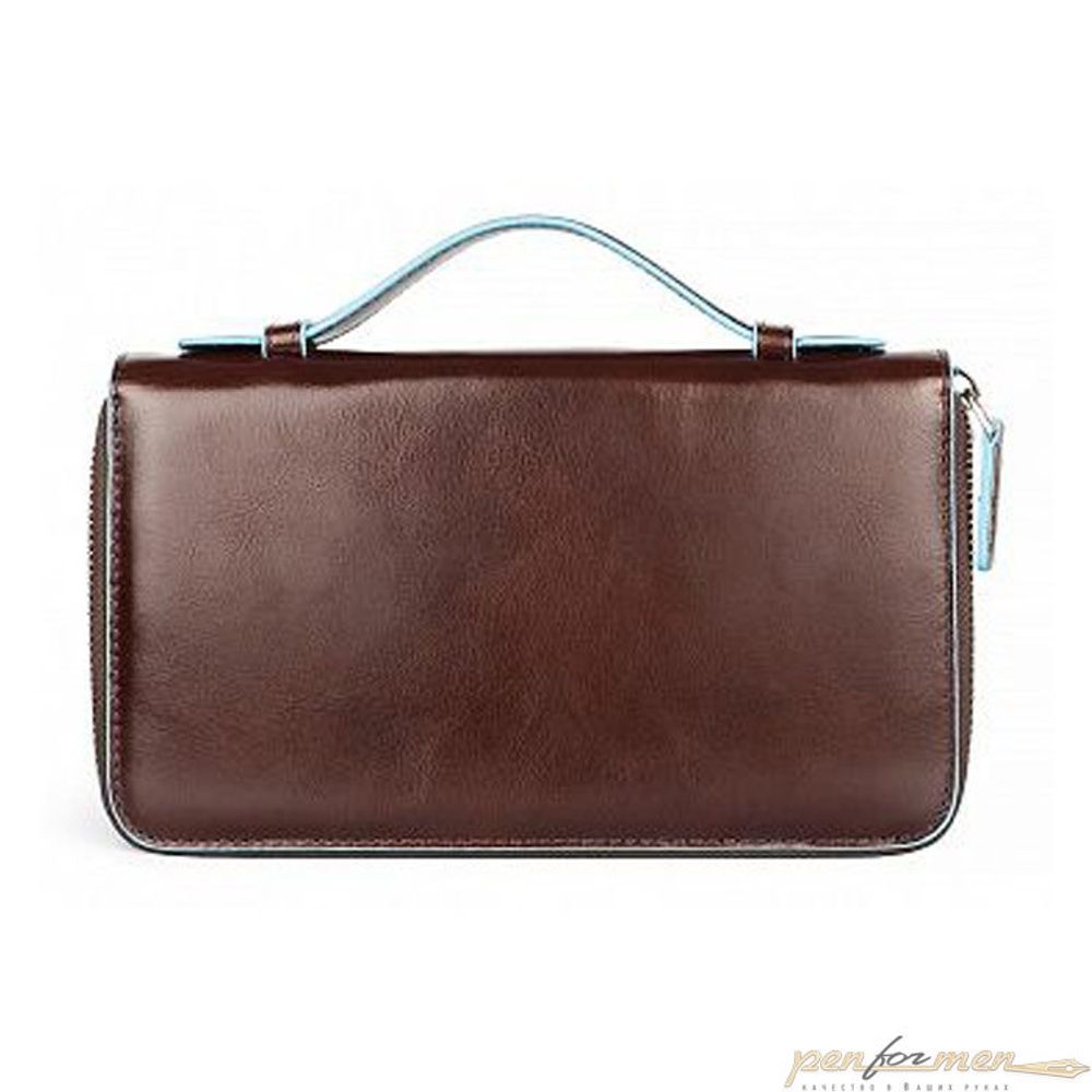 Мультипортмоне Piquadro Blue Square коричневое (AS467B2/MO)