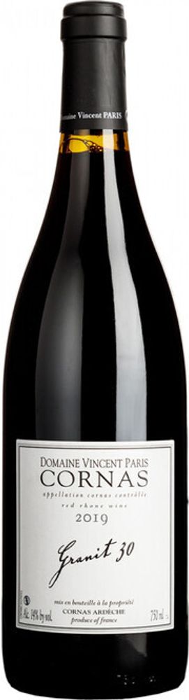 Вино Domaine Vincent Paris Cornas Granit 30 АОC, 0,75 л.