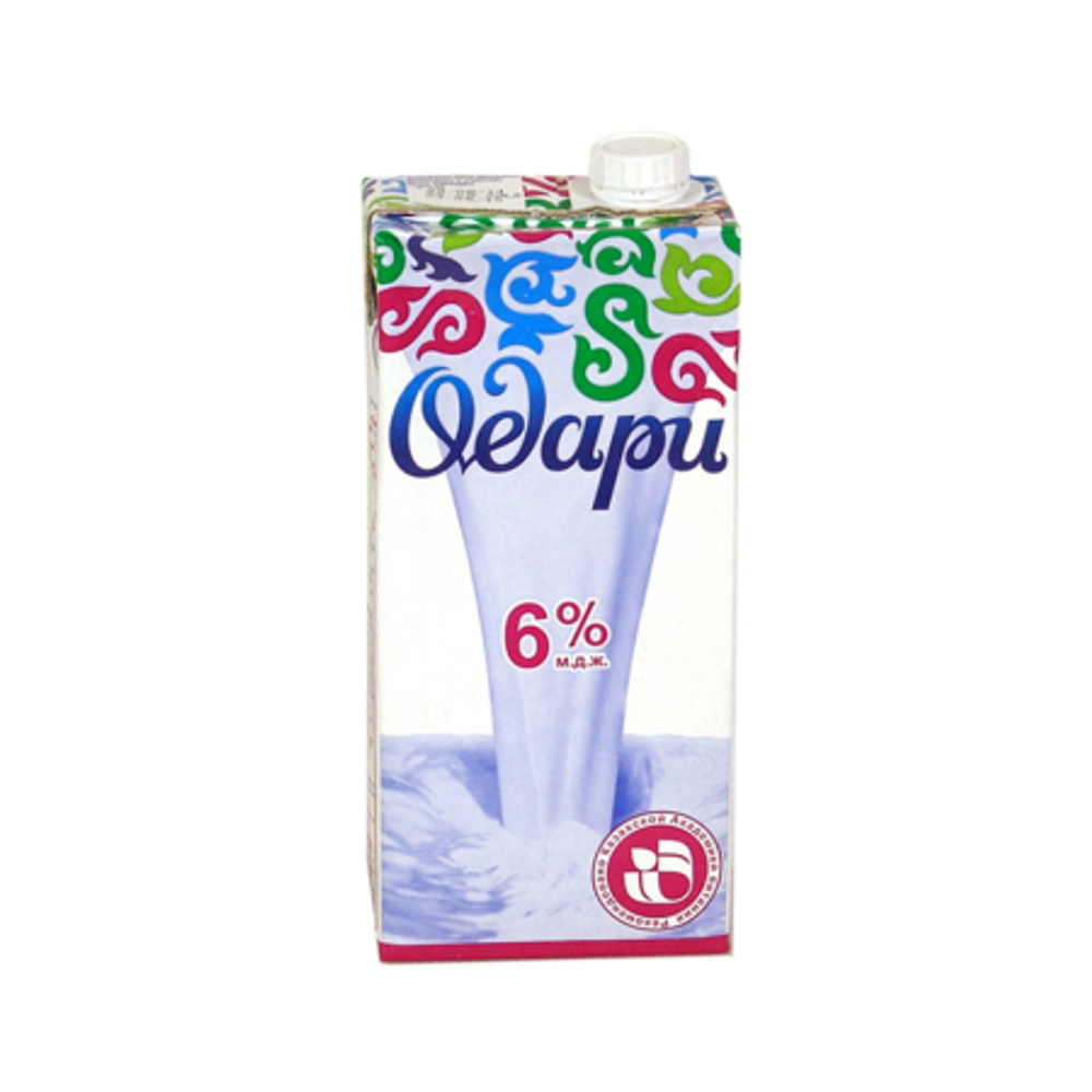 Молоко Одари 6 % 1 л т/п