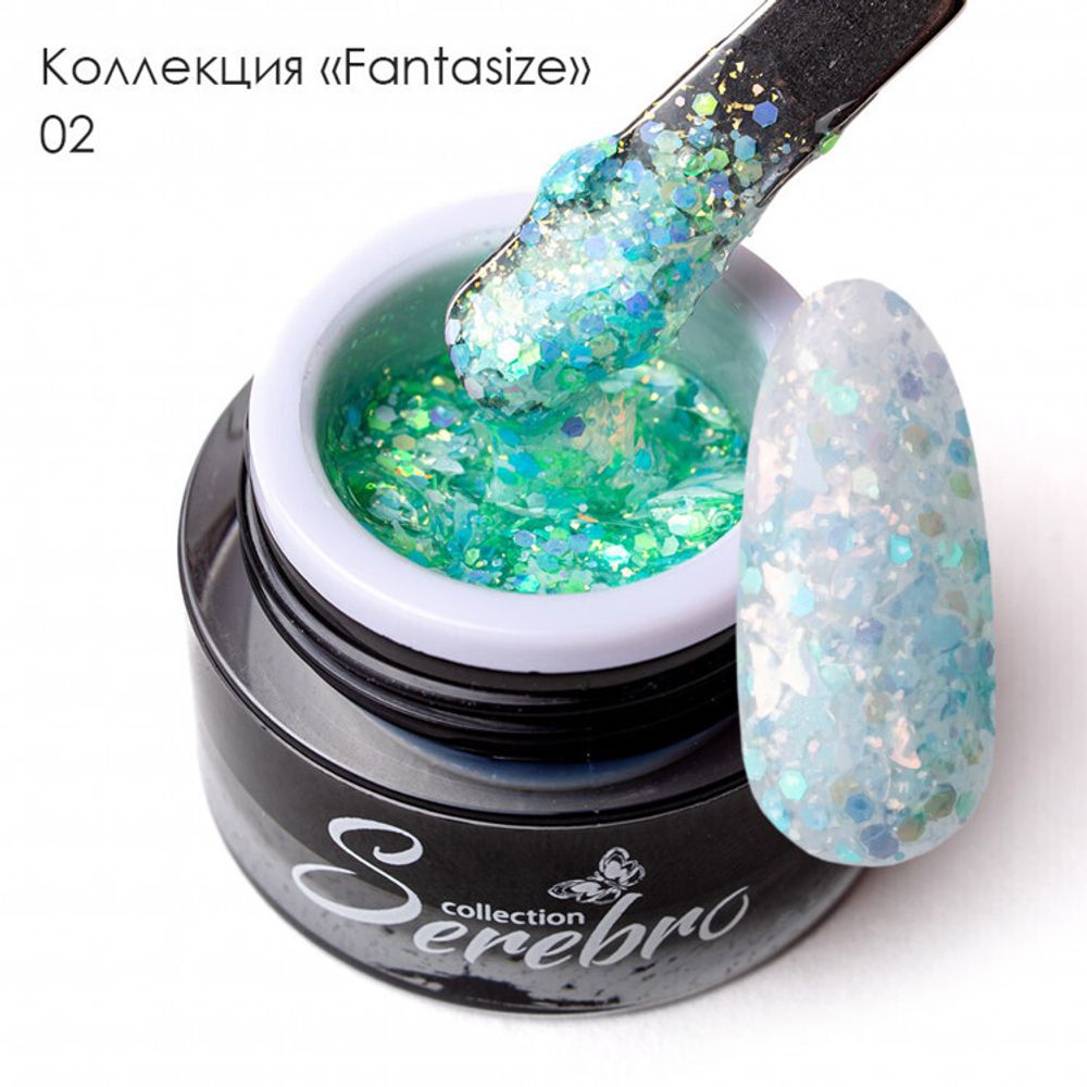 Гель-лак &quot;Fantasize&quot; №02 &quot;Serebro collection&quot;, 5 мл