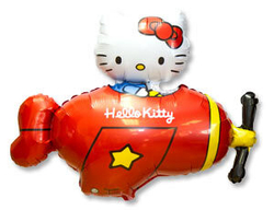 Ф ФИГУРА/11 Hello Kitty самолет красный Китти/FM