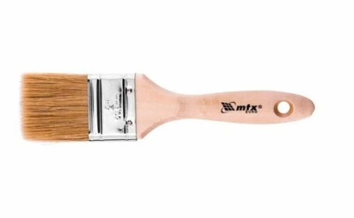 Кисть плоская "Евро" 2", натур. щетина, дерев. ручка MTX