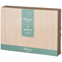 БЛЮДО СЕРВИРОВОЧНОЕ BRONCO "NATURE" 24,5*18*5 СМ БЕЖЕВОЕ (КОР=12ШТ.)