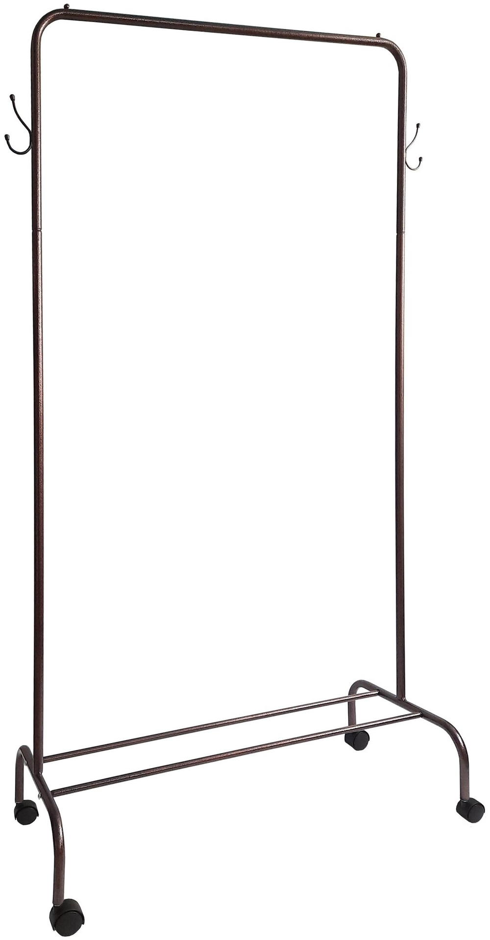 ВЕШАЛКА ГАРДЕРОБНАЯ НА КОЛЕСАХ МЕДНЫЙ АНТИК ВГ11