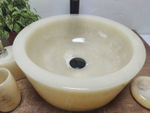 Раковина из оникса Drum Yellow Small DO-61069 40*40*15
