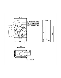 DAHUA DH-PFB203W, Wall Mount Bracket