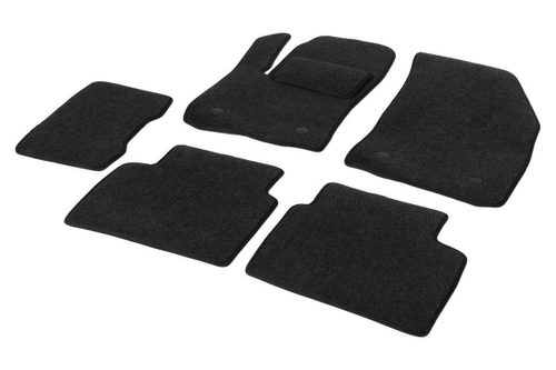 Коврики текстиль в салон, AutoFlex Business для Geely Tugella 2020-н.в., графит, 6 частей, 5190301