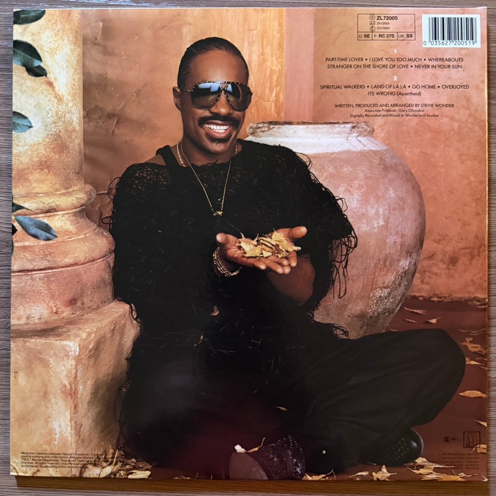Stevie Wonder ‎– In Square Circle (Германия 1985г.)