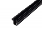 Шинопровод,  встраиваемый,  DC 48 В,  L2500xW61, 9xH46, 5мм,  черный,  без заглушек,  без провода