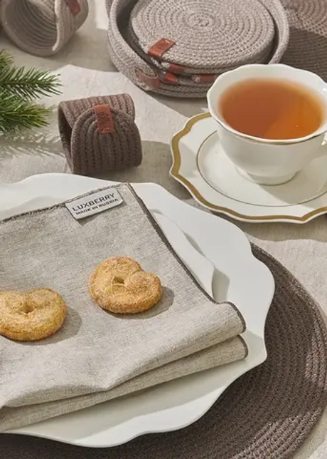 Сервировочная салфетка Luxberry Linen Шоколадный