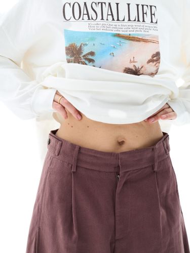 Белый хлопковый лонгслив COASTAL LIFE