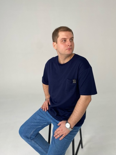 Футболка мужская "60316" (Ч)