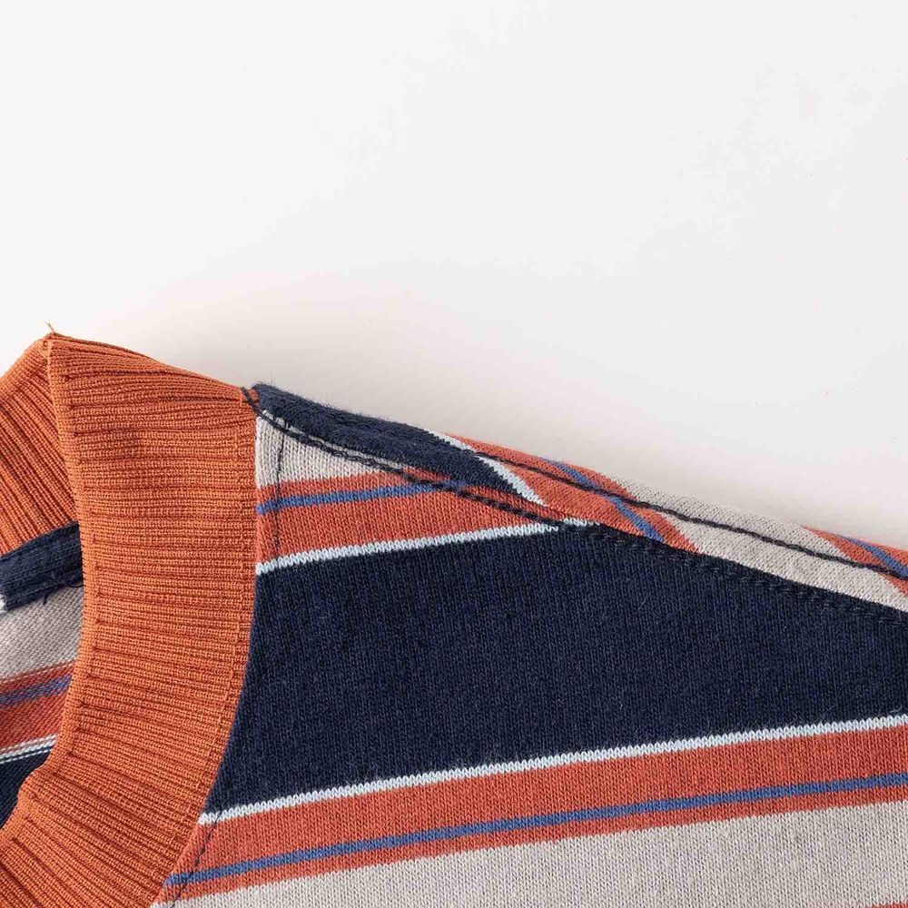 Лонгслив Ymkashix Stripe темно-синий