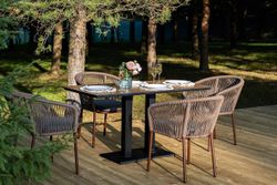 "Каффе Дабл" обеденная группа на 4 персоны, цвет "дуб"