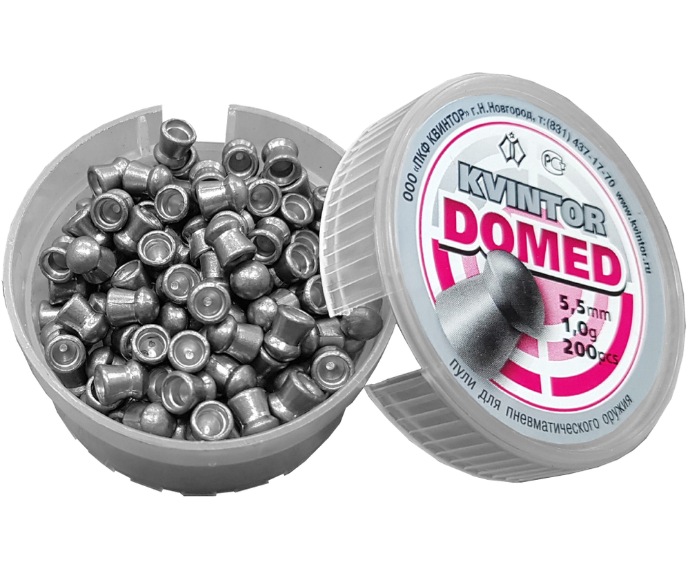 Пули пневматические Kvintor Domed 5,5 mm, 1,0 гр. (200 шт)