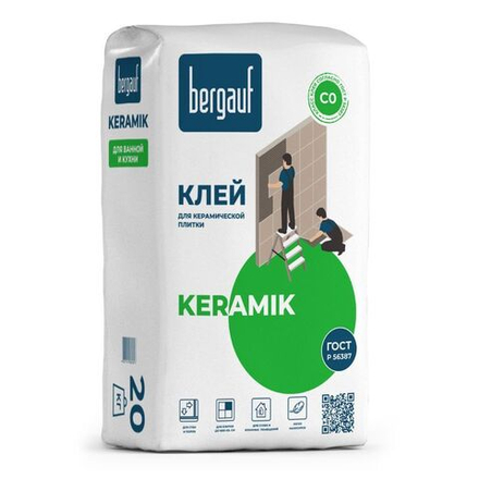 Клей для плитки Bergauf Keramik С0, 20 кг