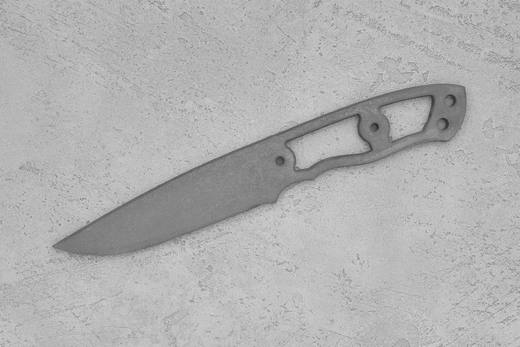 Заготовка для ножа, сталь M398 3,5мм. Модель "Алекс" с клинком 110мм, ТО 64-65HRC