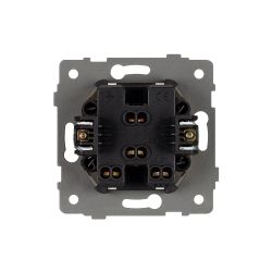 Механизм выключателя двухклавишный непроходной SWT-MK02-PL-WH-V (250V, 10A) (Arlight, -) 049887