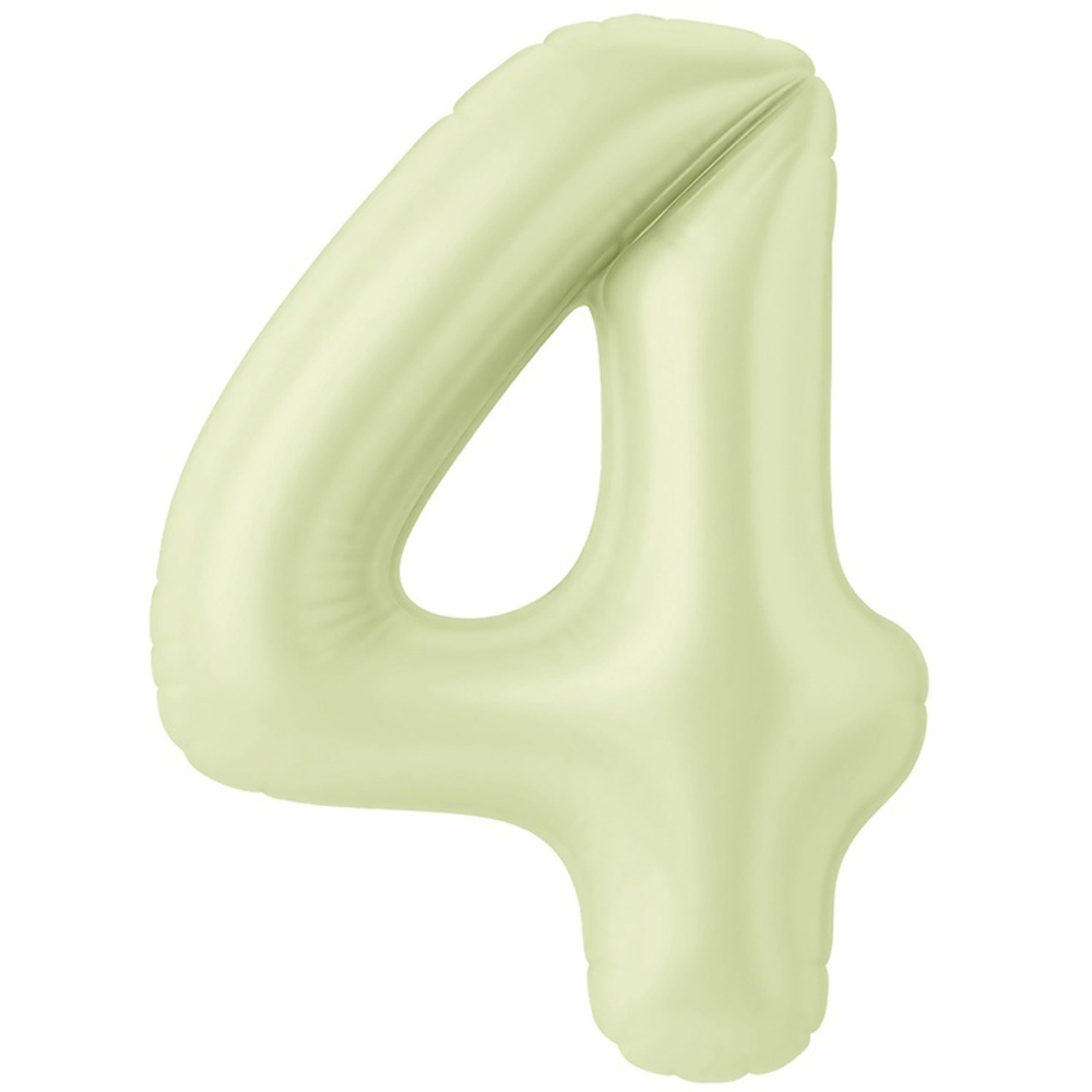 Цифры 102 см "Цвет Пыльный лайм" слим (slim)