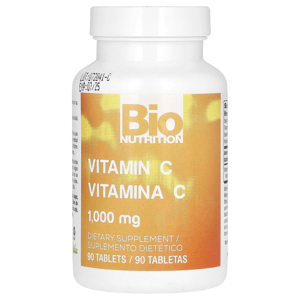 Bio Nutrition, витамин C, 90 таблеток (1000 мг в 1 таблетке)