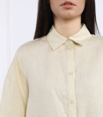 Льняная рубашка ANGORA Max Mara Leisure - бежевый(311103366)