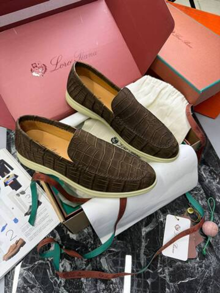 Лоферы Loro Piana кожи крокодила