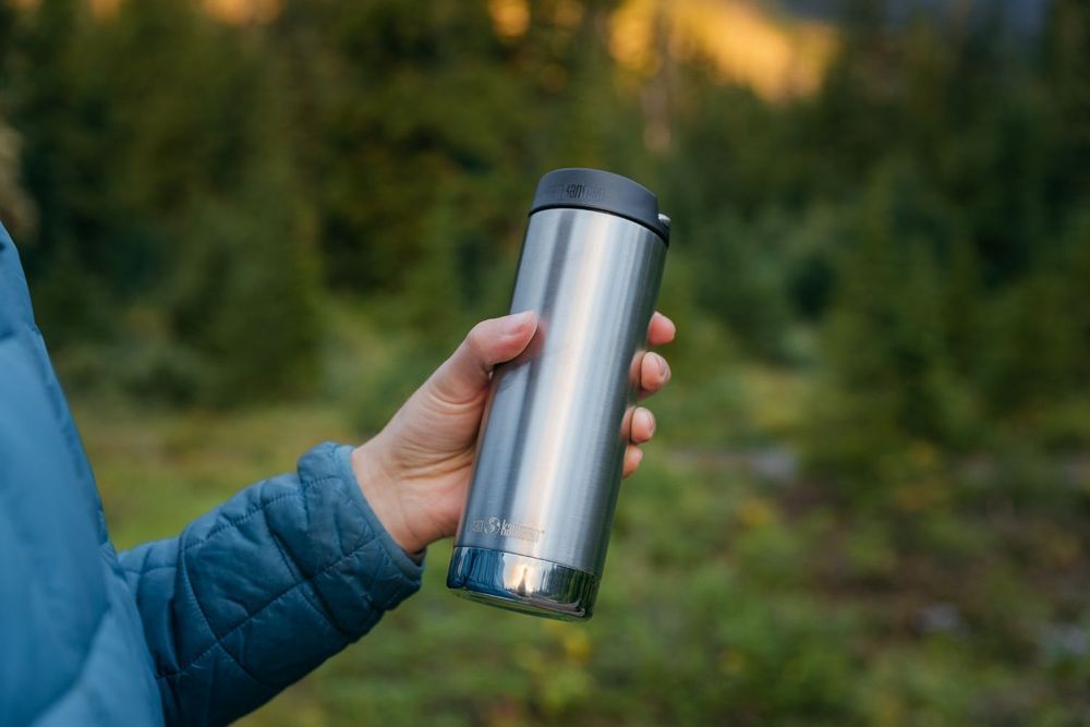 Термокружка Klean Kanteen TKWide Cafe Cap 16oz (473 мл) Brushed Stainless