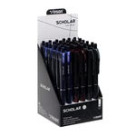 Ручка шариковая, масляная, автоматическая, Vinson, синие чернила, серия "VINSON SCHOLAR", 36 шт