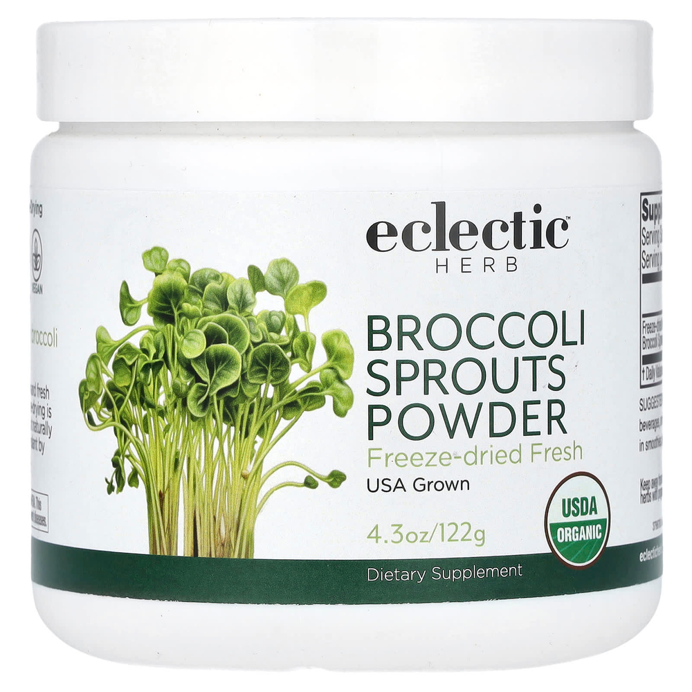 Eclectic Herb, Порошок из ростков брокколи, 122 г (4,3 унции)