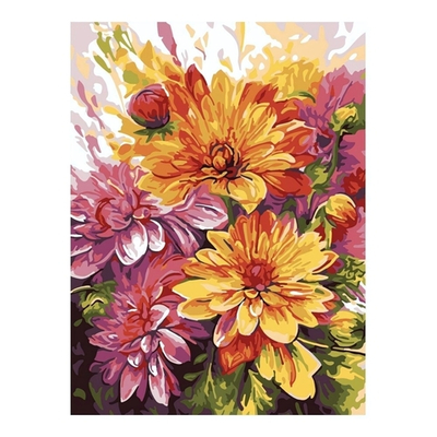 Картина по номерам 28,5*38см "Осенний букет" (Lori)