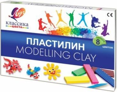 Пластилин 08 цв. 160 гр. (Луч) 