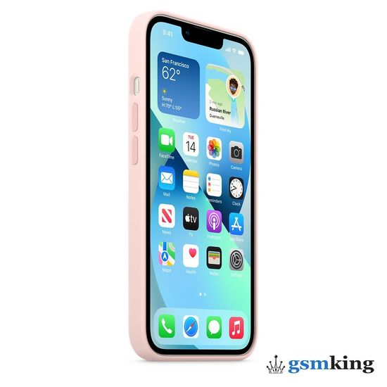 Apple Silicone Case with MagSafe iPhone 13 Mini Chalk Pink «Розовый мел» MM203ZE/A