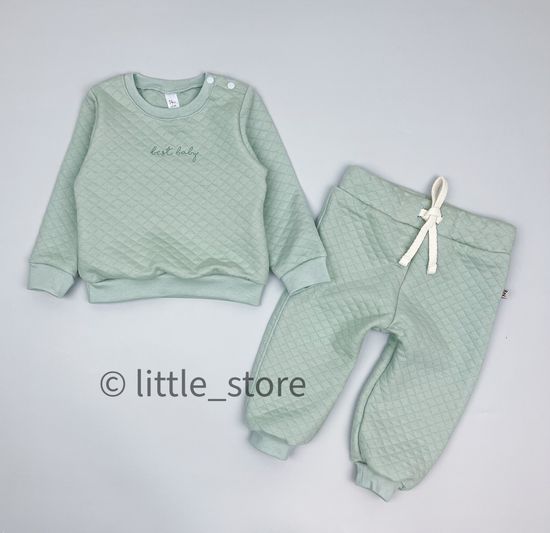 Комплект из капитония утепленный "Bunny" Ментоловый