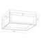 SL077.402.01 Светильник уличный потолочный ST-Luce Черный/Белый LED 1*12W 3000K CUBISTA