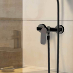 Смеситель для душа с душевым комплектом NEW FLY 570802BTNM чёрный