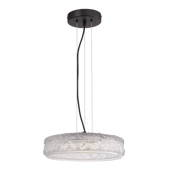 SL6143.403.01 Светильник подвесной ST-Luce черный/прозрачный LED 1*15W 4000K АНТИК