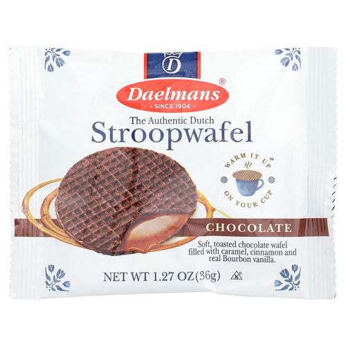 Daelmans, Stroopwafels, шоколад, 24 вафли, 36 г (1,27 унции)