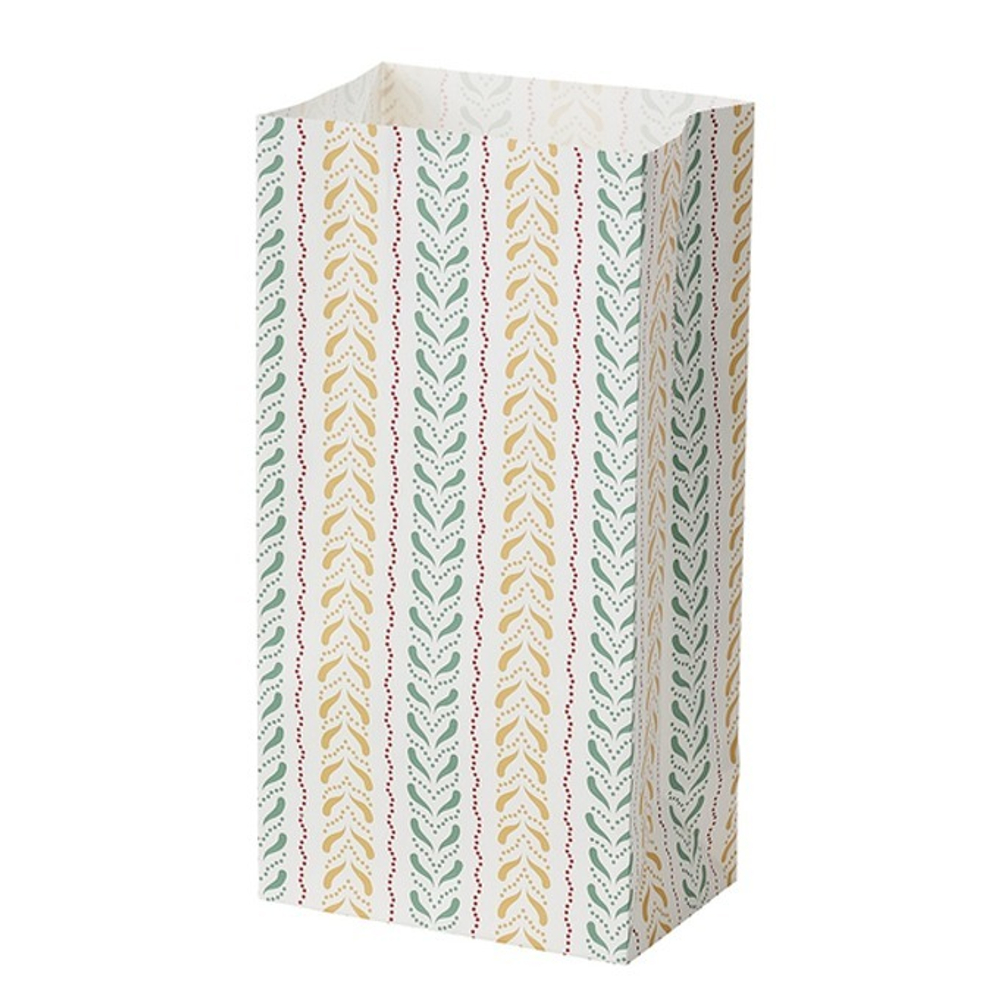 Пакет подарочный Винтэртид, 1 шт, 15х30 см,белый/с рисунком