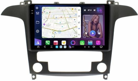 Магнитола для Ford S-Max, Galaxy 2 2006-2015 (климат) - FarCar XXL3028M монитор 9.5" 2K QLED на Android 13, TS20, 8+256Гб, CarPlay, 4G SIM-слот