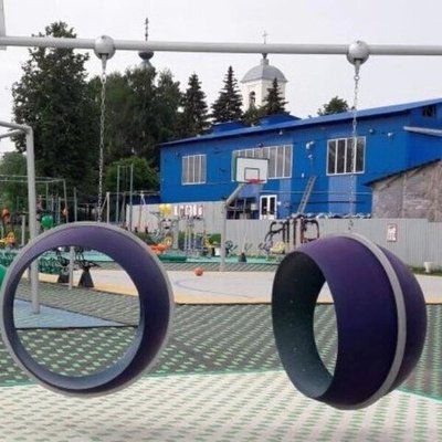 Качели Худи высотой 300 см, диаметр крепления на трубу 76 мм