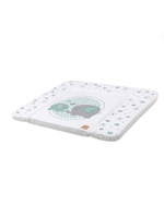 Пеленальный матрасик Топотушки "Слоники" бирюза. (80*71 см.)