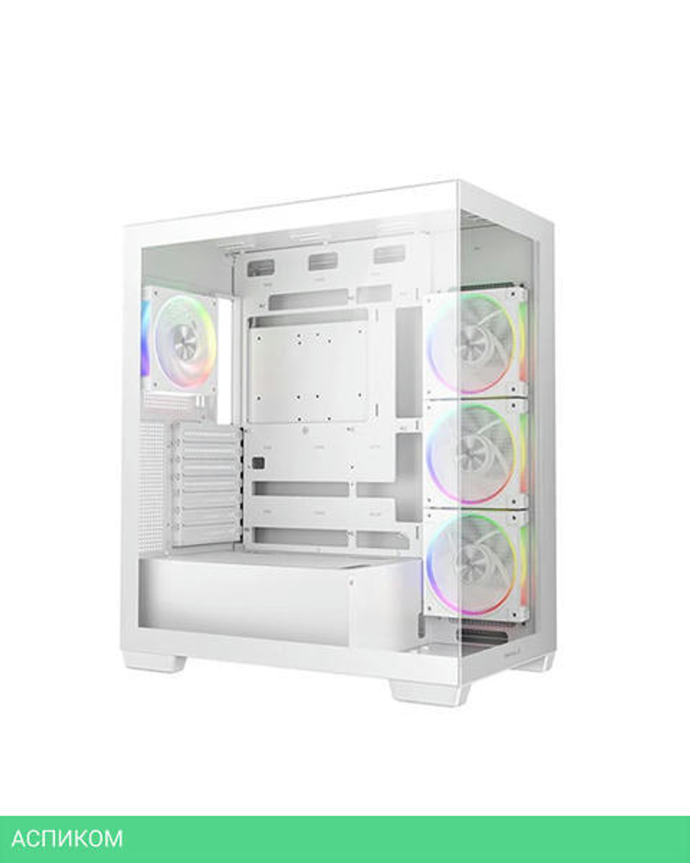 Корпус DeepCool CG580 4F V2 WH ITX без БП белый (R-CG580-WHADA4-G-2)