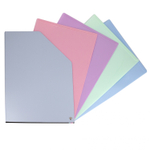 Папка архивная Alingar, 228*172 мм, пластик, 1500 мкм, на резинке с 4 файлами, св-серый