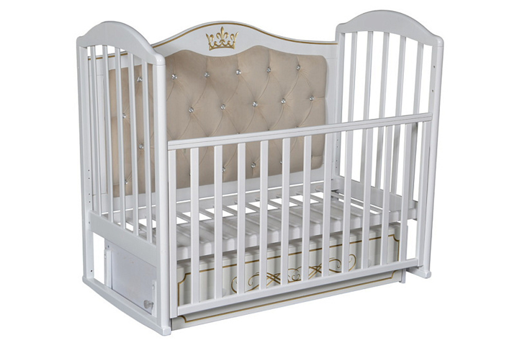 Детская кроватка Кедр Emily 4 (маятник универсальный) слоновая кость