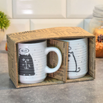 Набор кружек 2шт 340мл "Котоморды", R1823