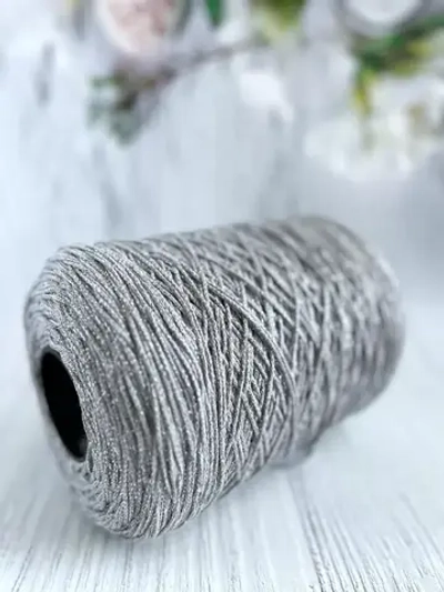 Пряжа хлопковая с люрексом